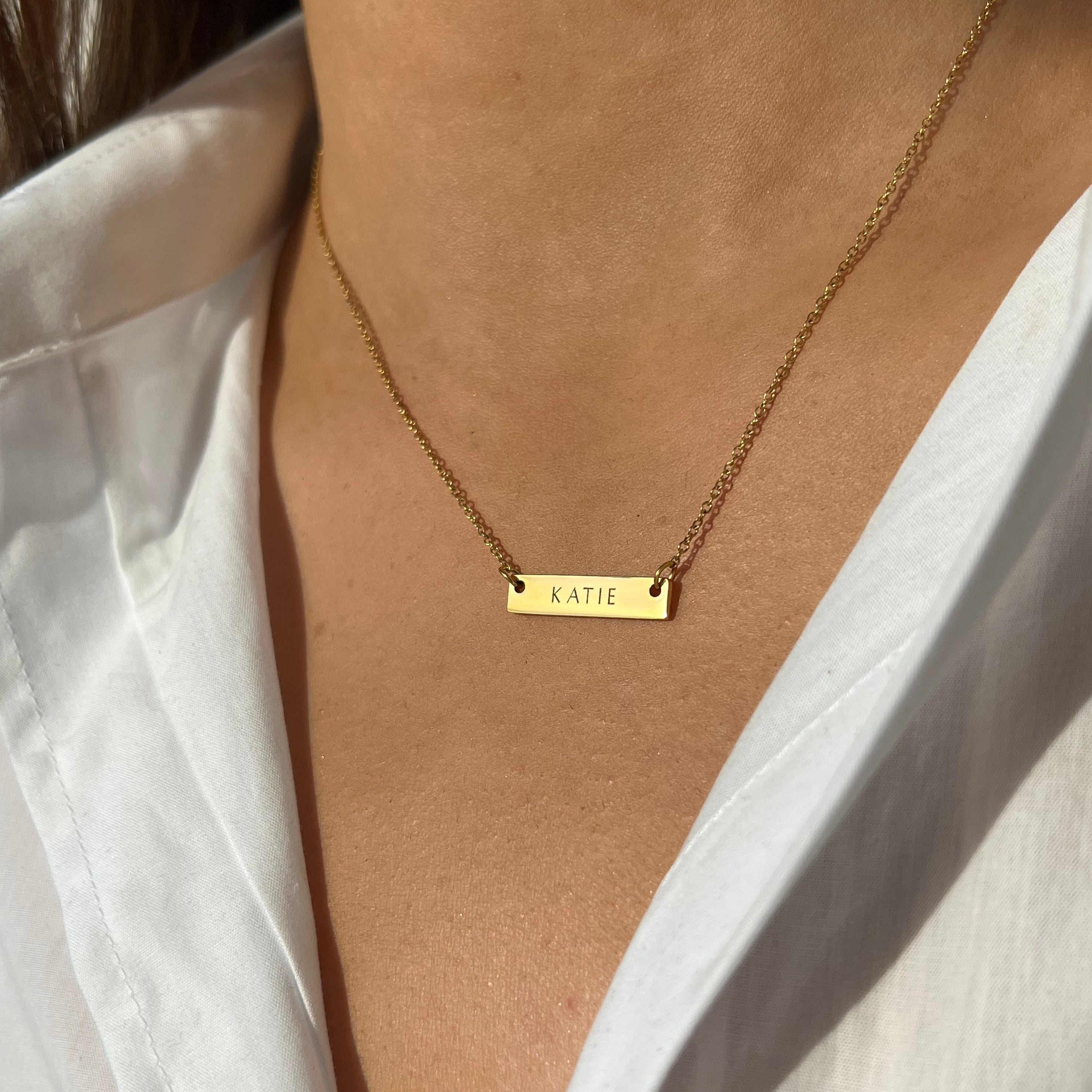 Collier Barre Précieuse 2cm en Or