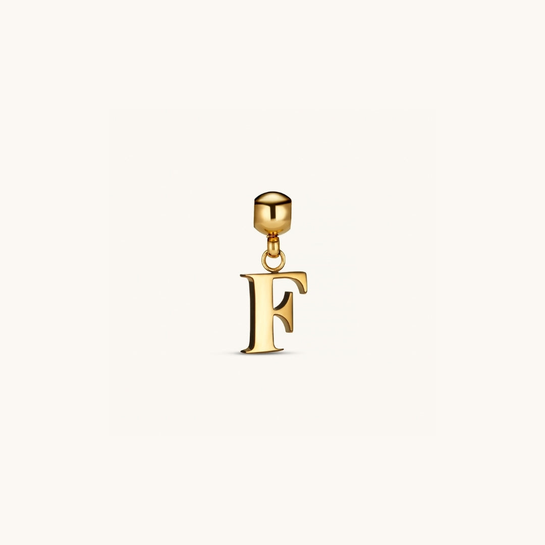 Pendentif Initiale F Classique en Or
