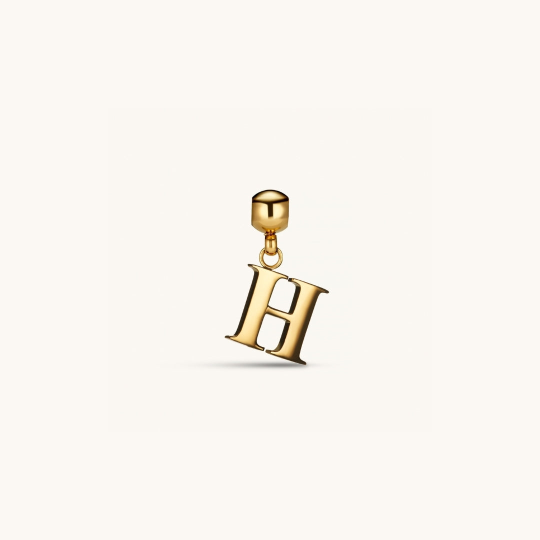 Pendentif Initiale H Classique en Or