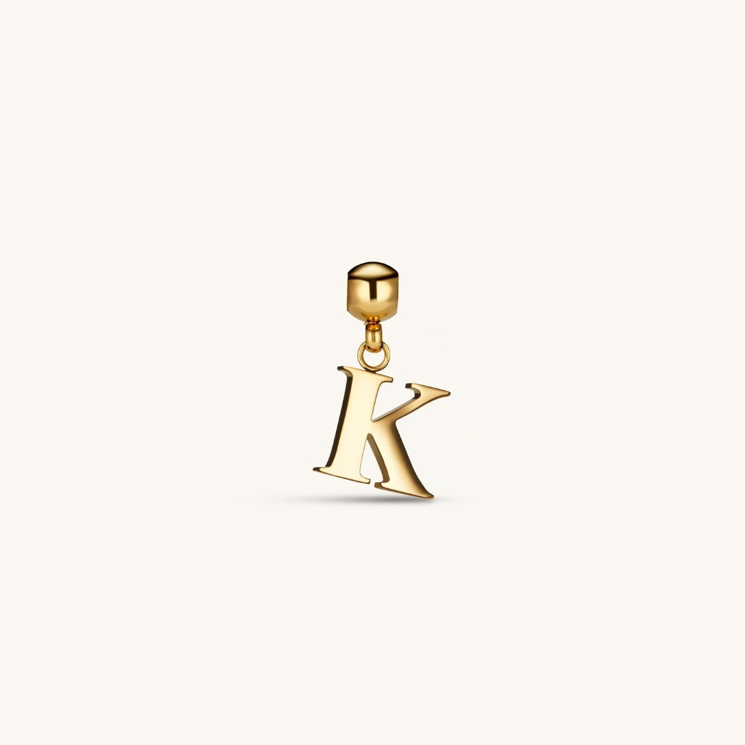 Pendentif Initiale K Classique en Or