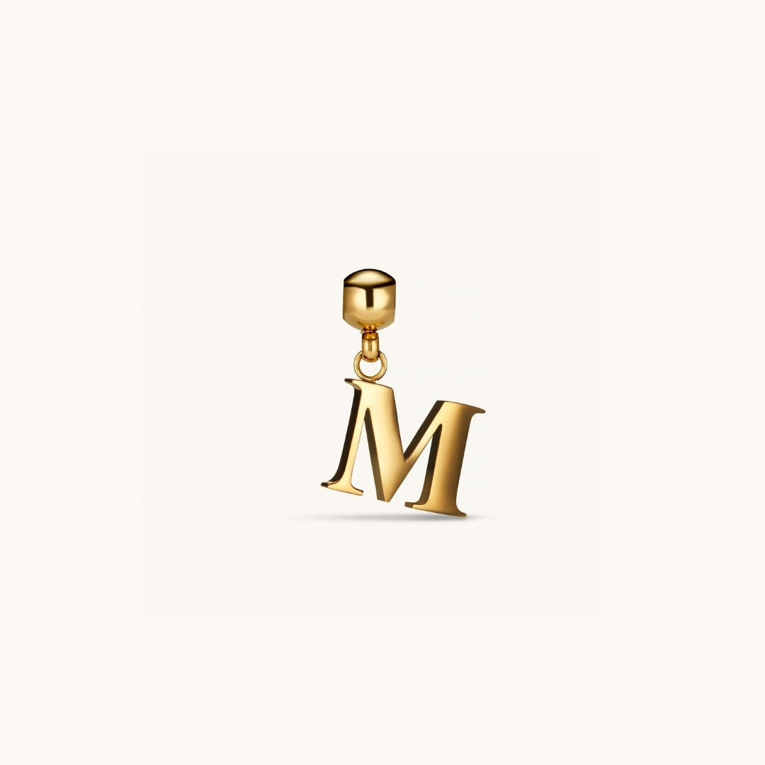 Pendentif Initiale M Classique en Or