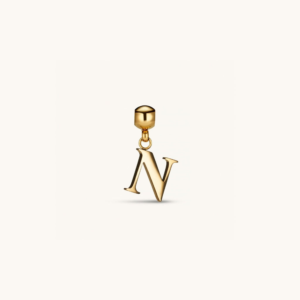 Pendentif Initiale N Classique en Or