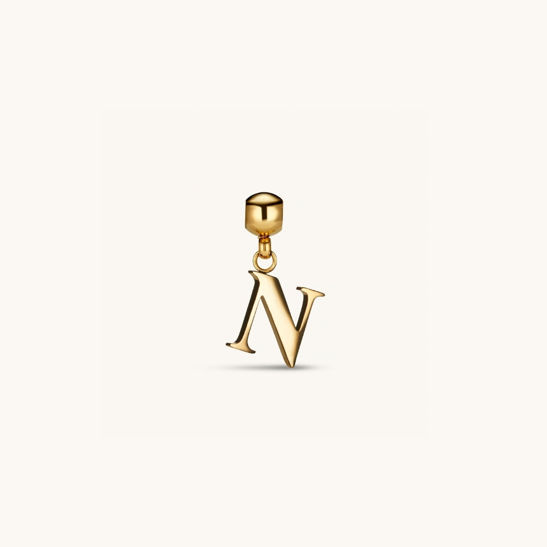 Pendentif Initiale N Classique en Or