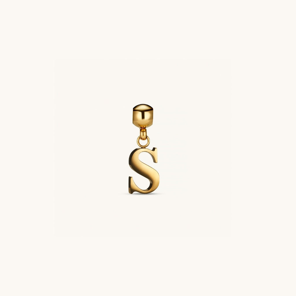 Pendentif Initiale S Classique en Or