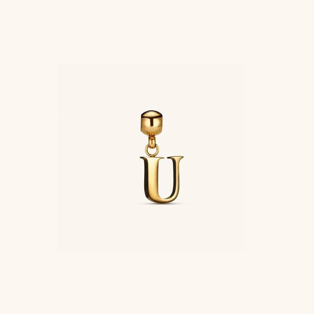 Pendentif Initiale U Classique en Or