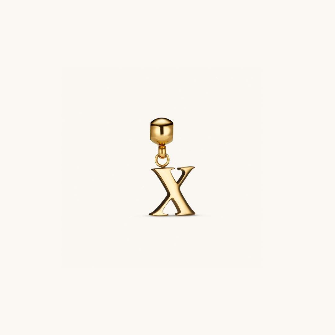 Pendentif Initiale X Classique en Or