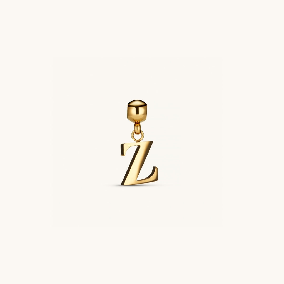 Pendentif Initiale Z Classique en Or