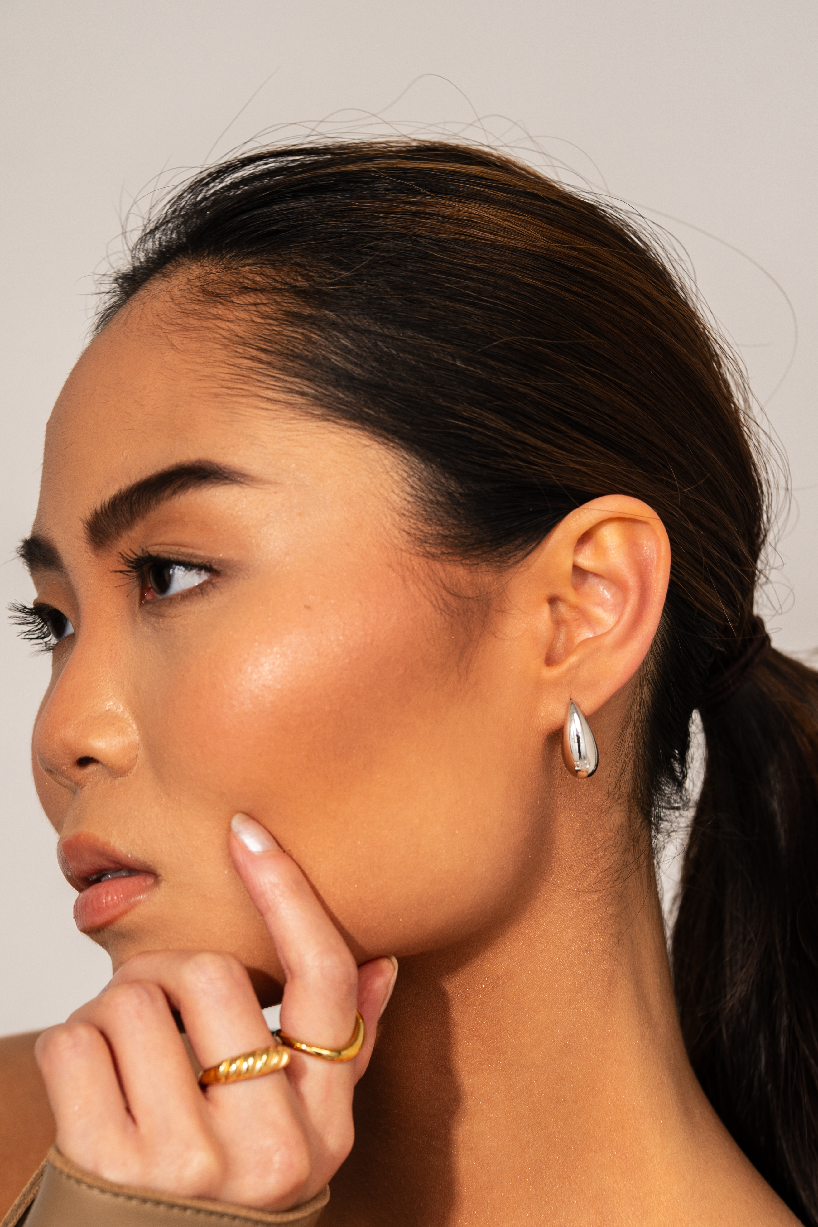 Boucles d’Oreilles Dôme Petites en Argent