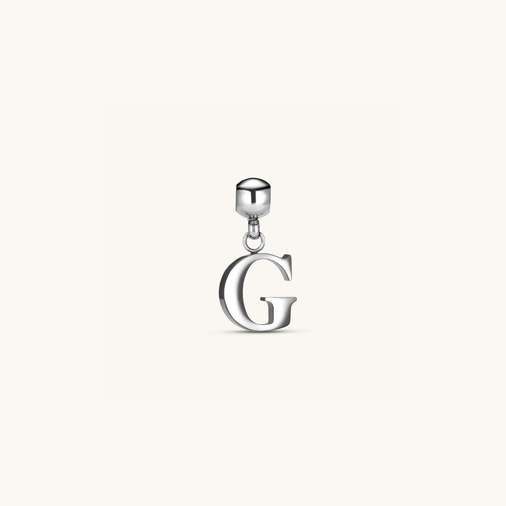 Pendentif Initiale G Classique en Argent