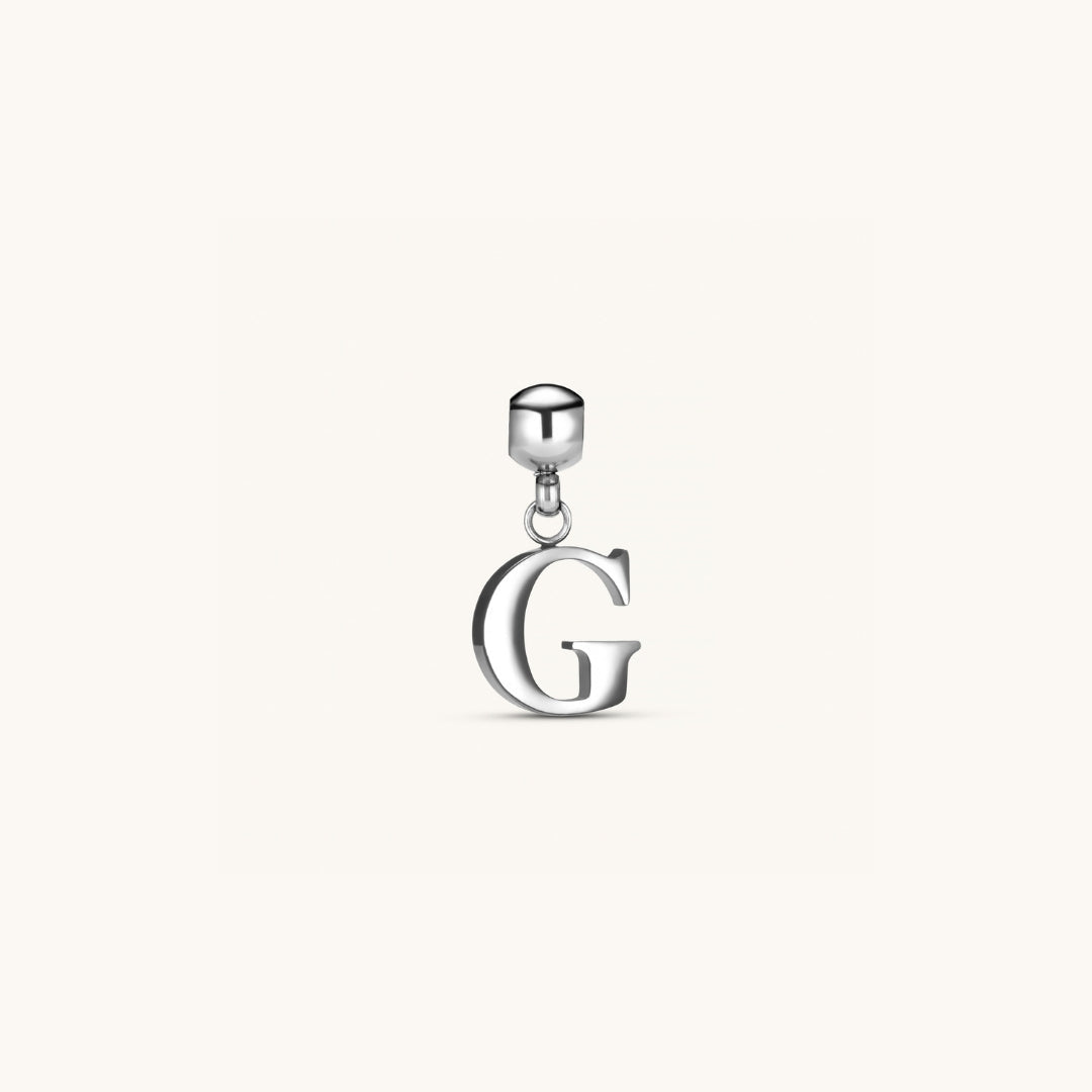 Pendentif Initiale G Classique en Argent