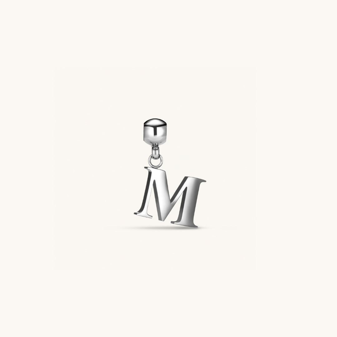 Pendentif Initiale M Classique en Argent