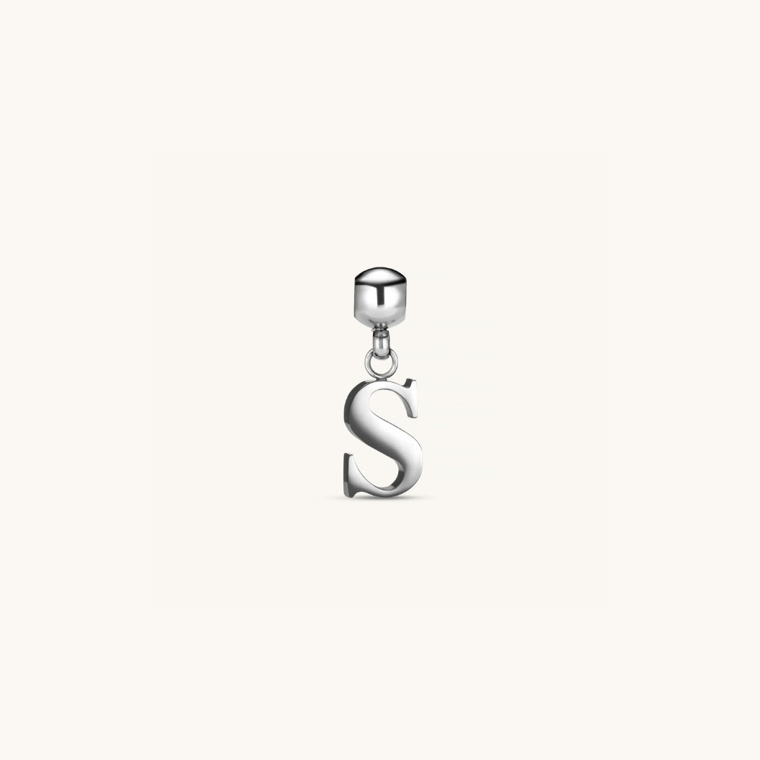 Pendentif Initiale S Classique en Argent