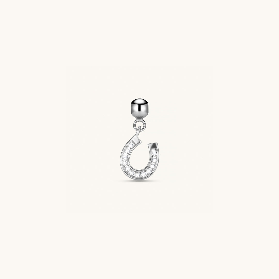 Pendentif Fer à Cheval Porte-Bonheur en Argent