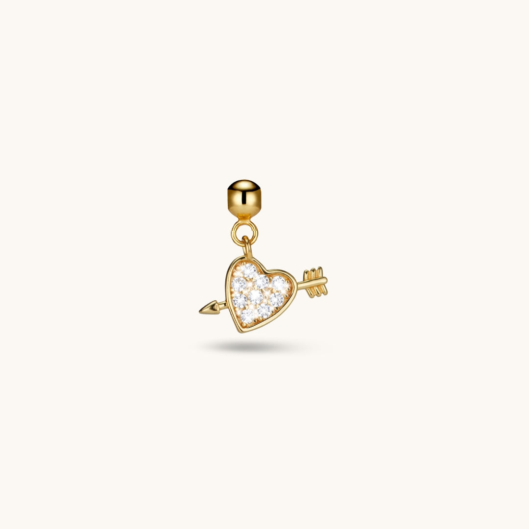 Pendentif Cœur & Flèche en Or