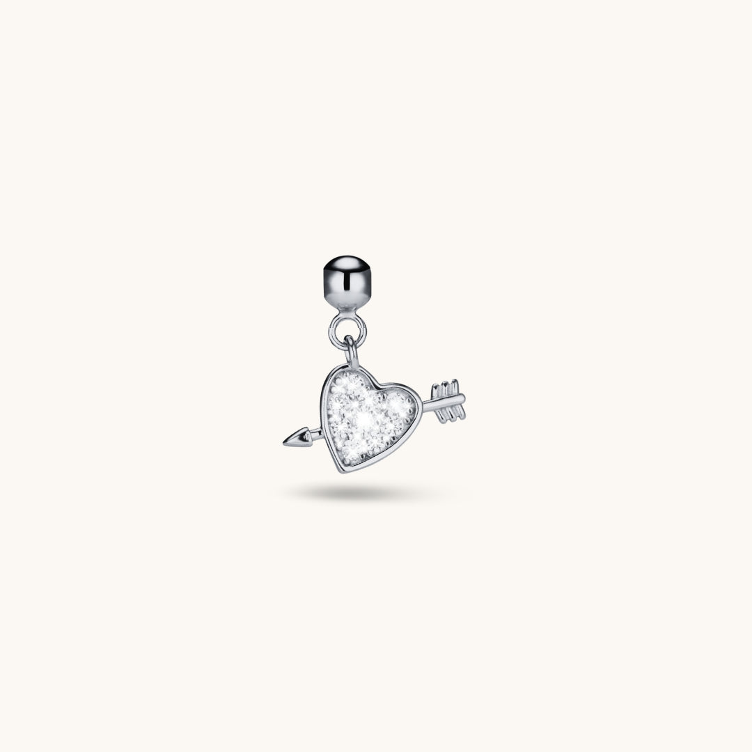 Pendentif Cœur & Flèche en Argent