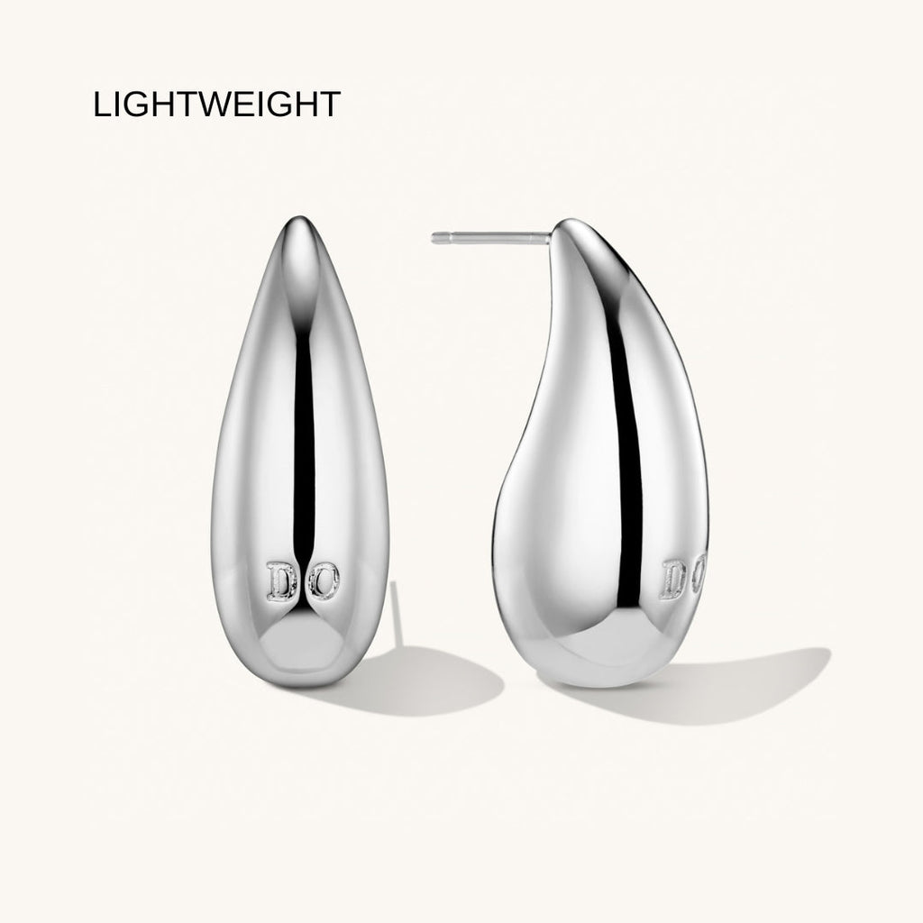 Boucles d’Oreilles Dome Grandes en Argent
