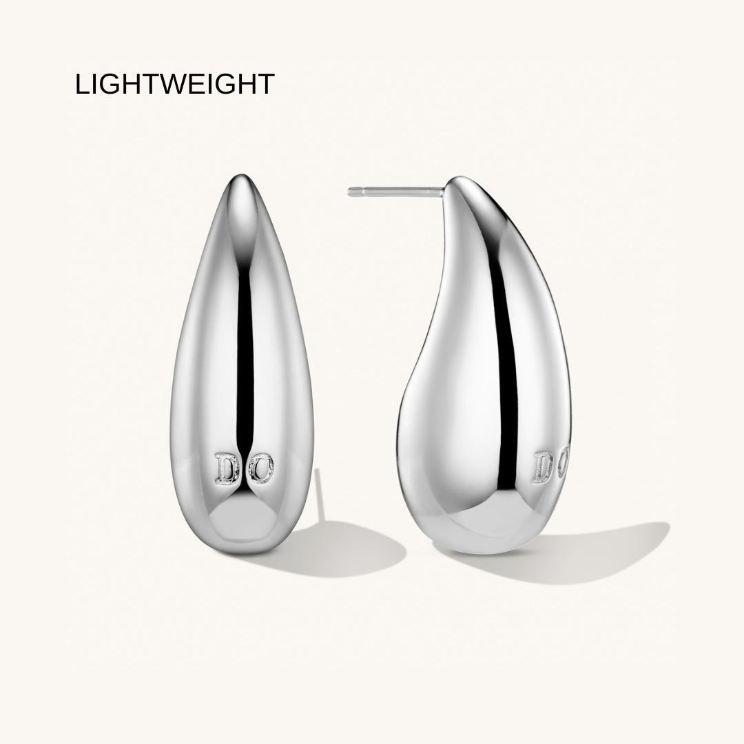 Boucles d’Oreilles Dome Grandes en Argent