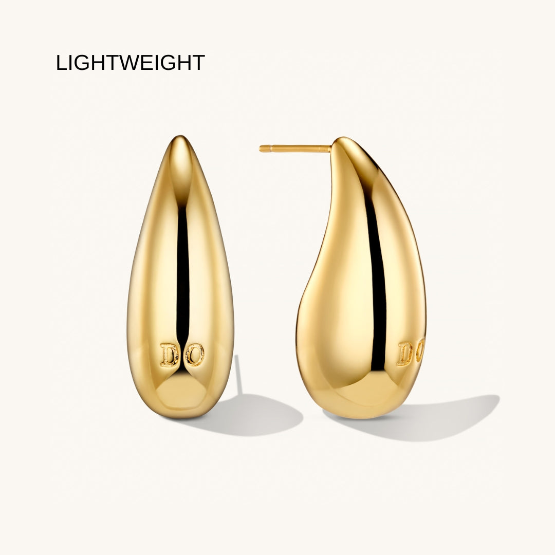 Boucles d’Oreilles Dome Grandes en Or
