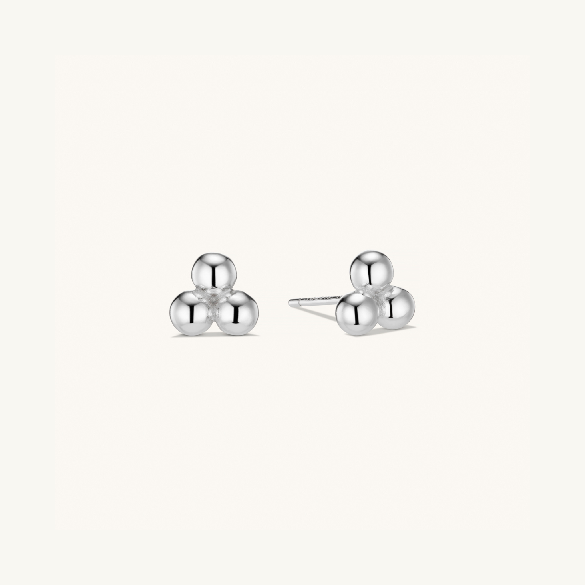 Puces d’Oreilles Trinity Sphères en Argent