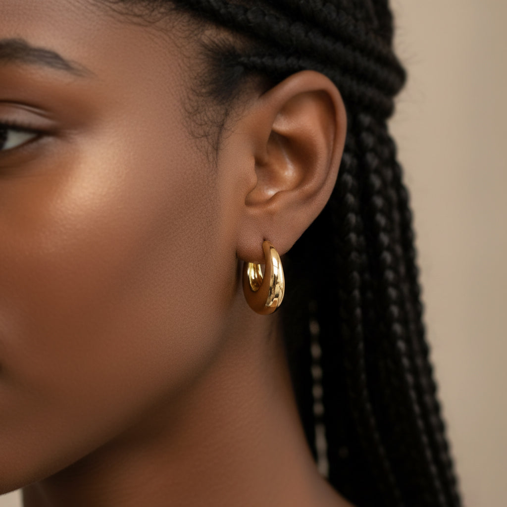 Boucles d’Oreilles Cocon d’une Femme