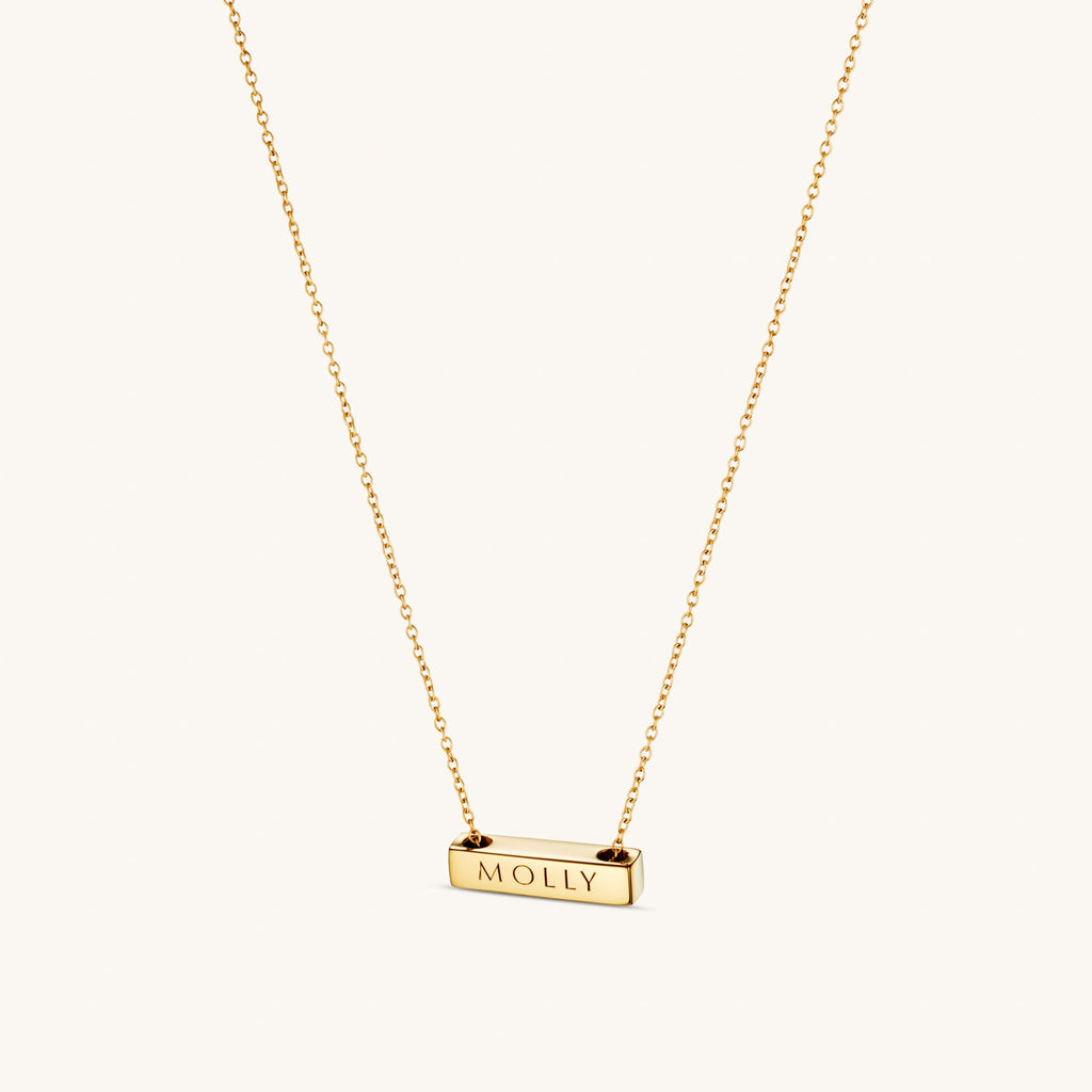 Collier Barre Horizontale 2cm en Or