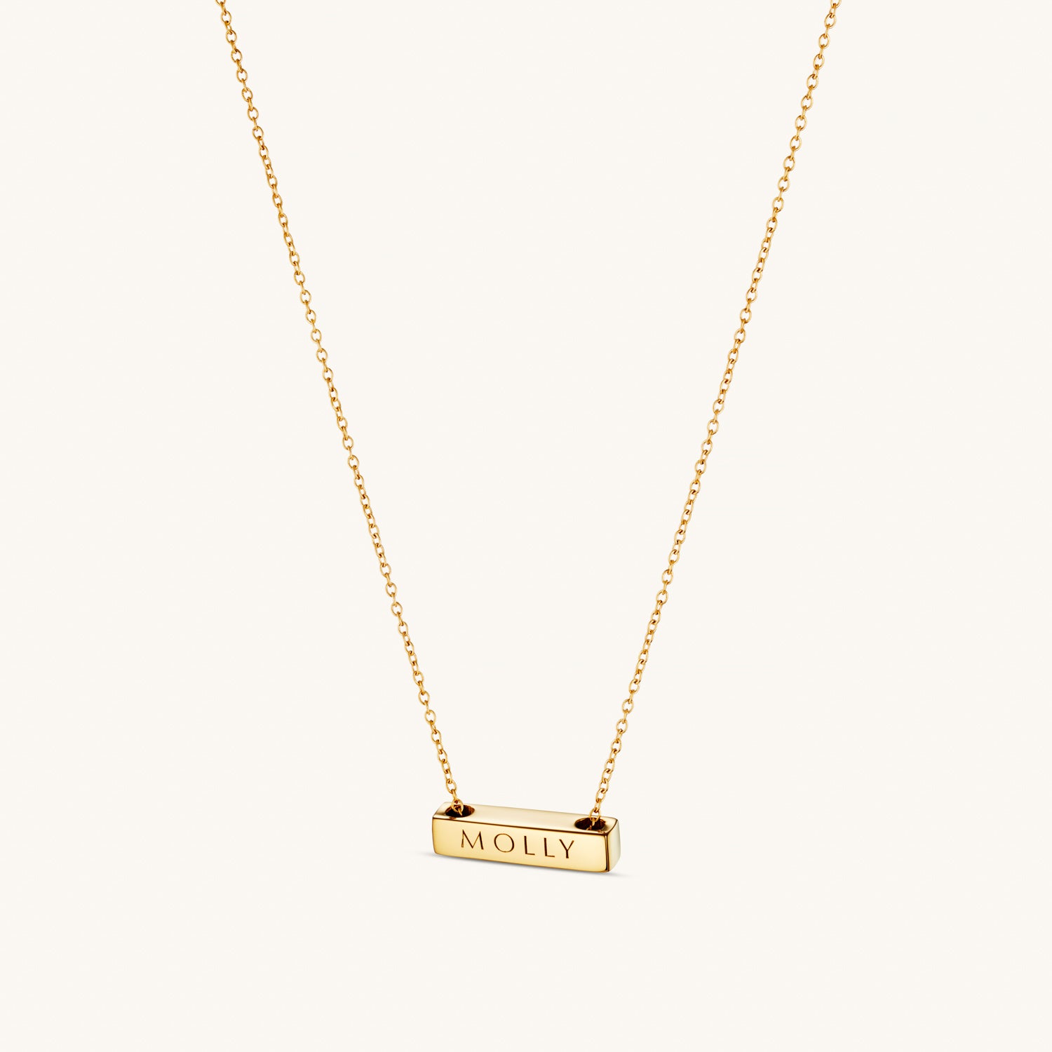 Collier Barre Horizontale 2cm en Or