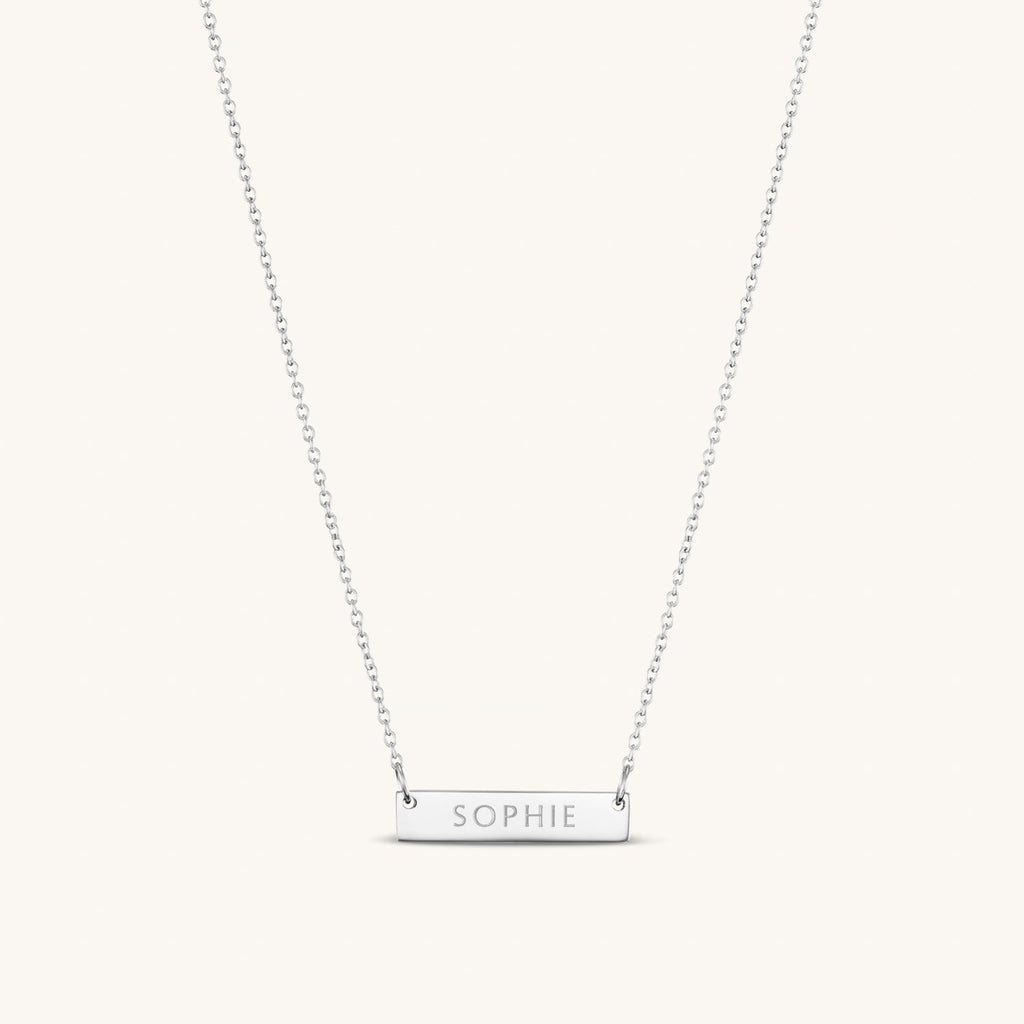 Collier Barre Précieuse 2cm en Argent