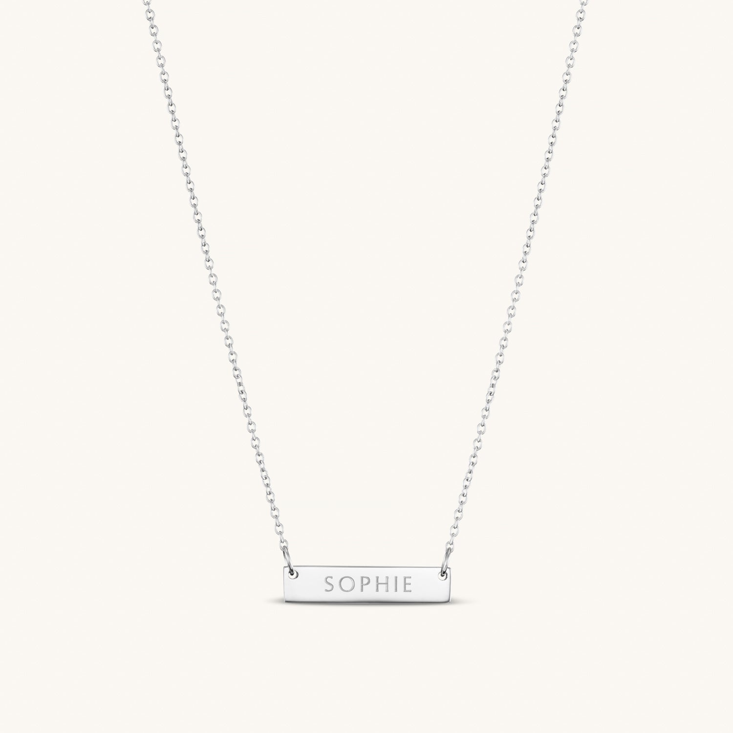 Collier Barre Précieuse 2cm en Argent