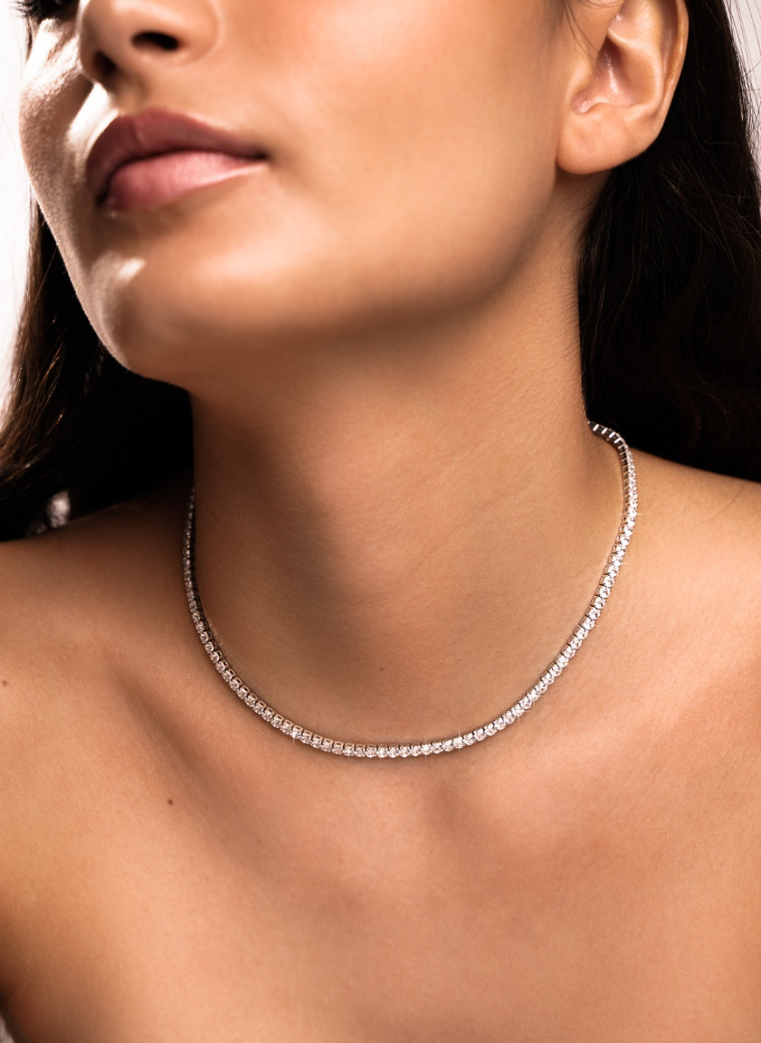 Le Collier Tennis en Argent