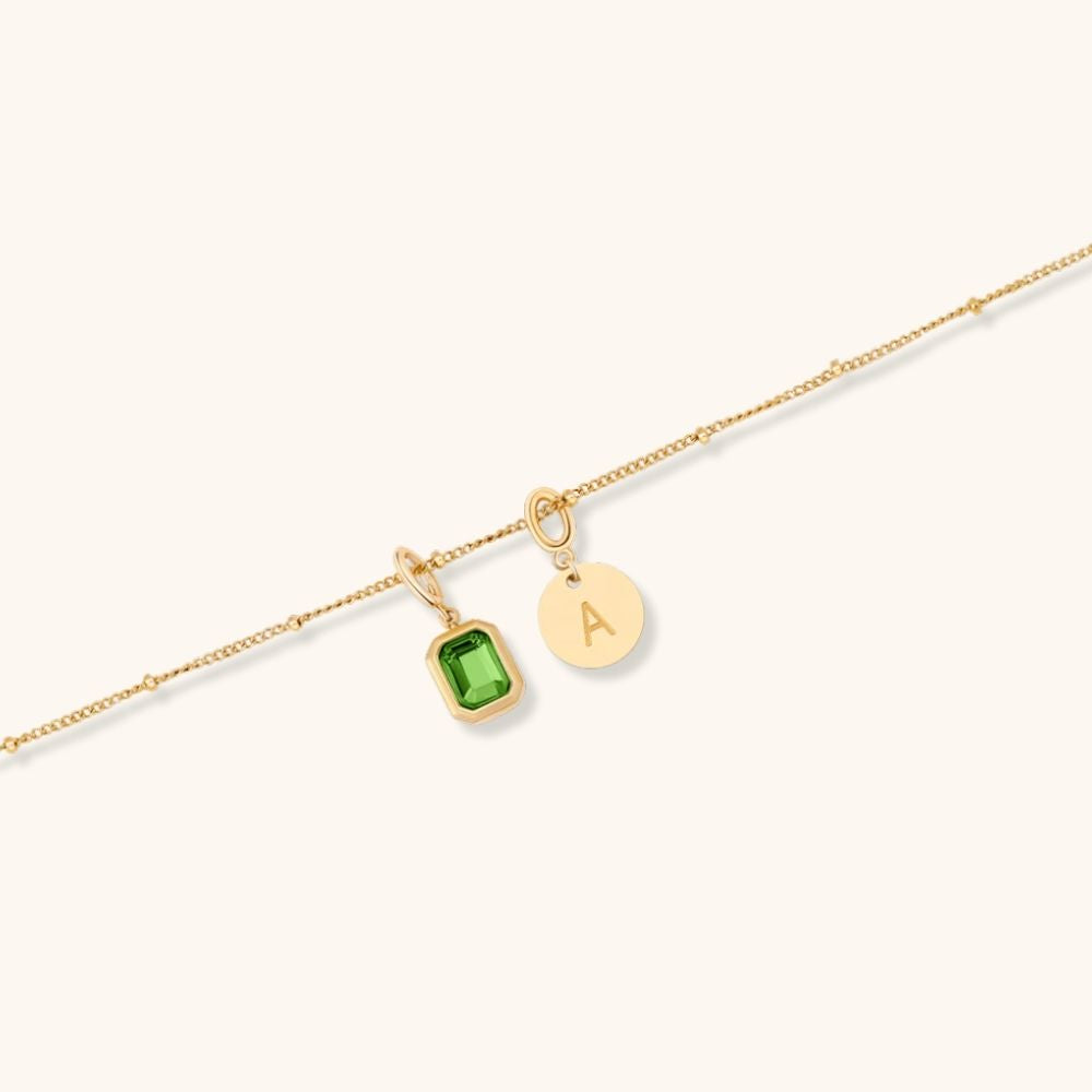 Initial & Light Necklace