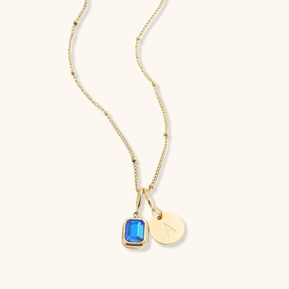 Initial & Light Necklace