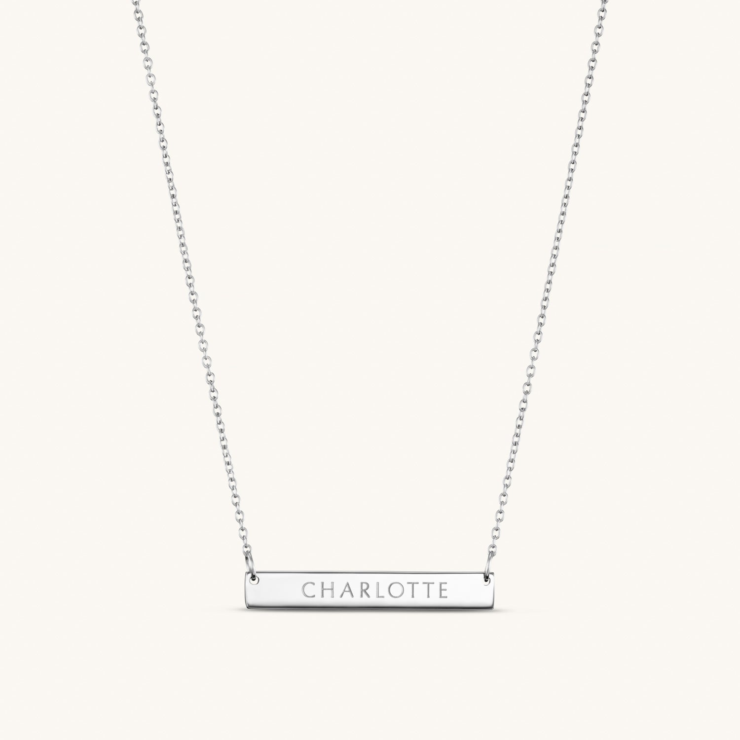 Collier Barre Précieuse 3cm en Argent