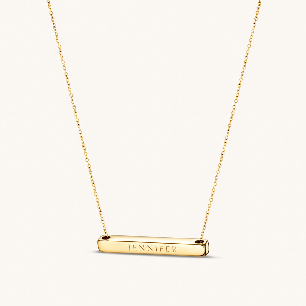 Collier Barre Horizontale 4cm en Or