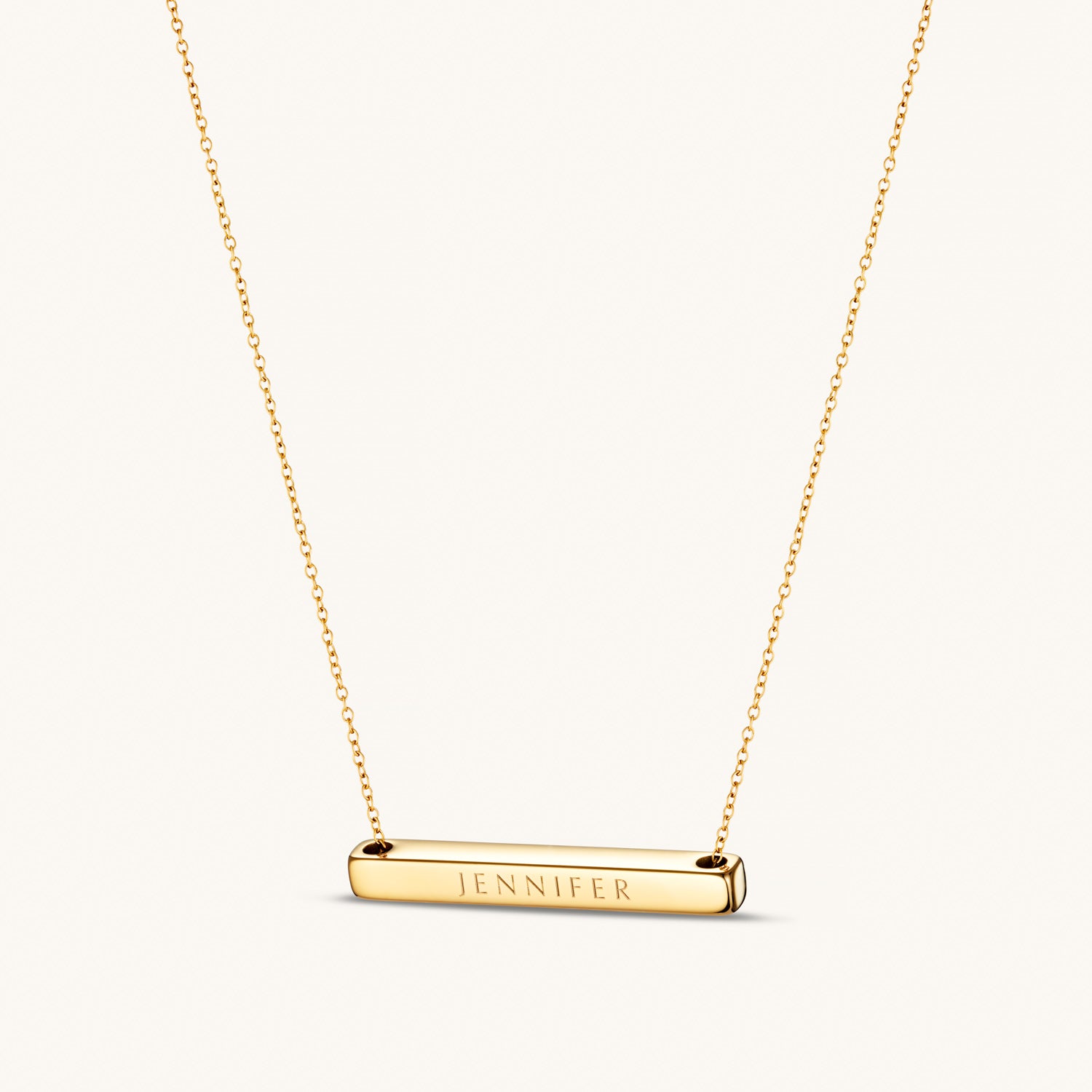 Collier Barre Horizontale 4cm en Or