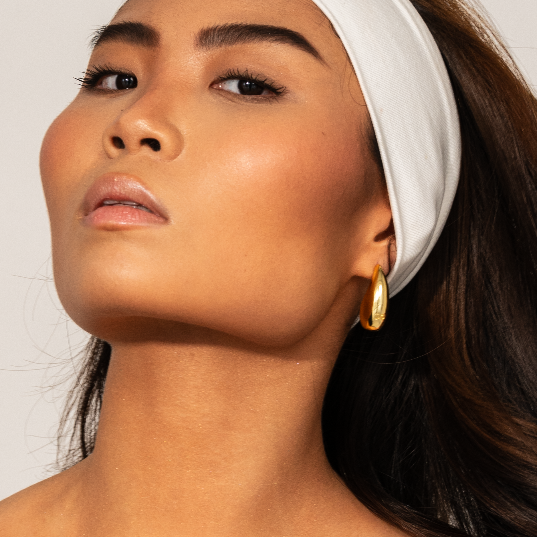 Boucles d’Oreilles Dome Grandes en Argent