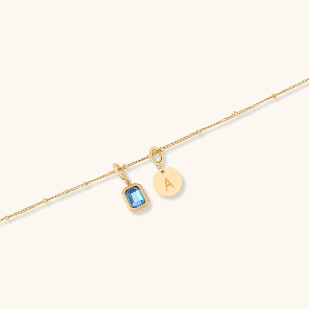 Initial & Light Necklace