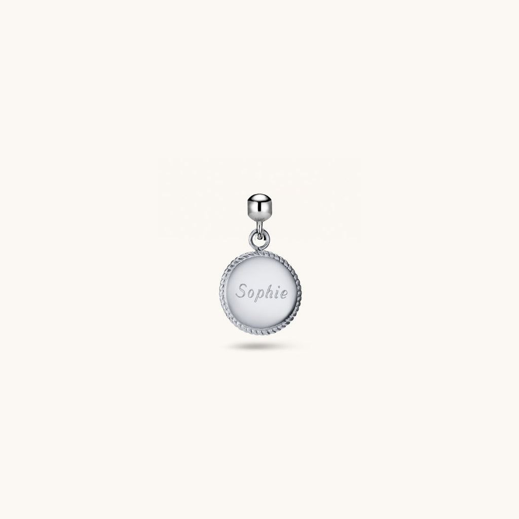 Pendentif Cercle Classique en Argent