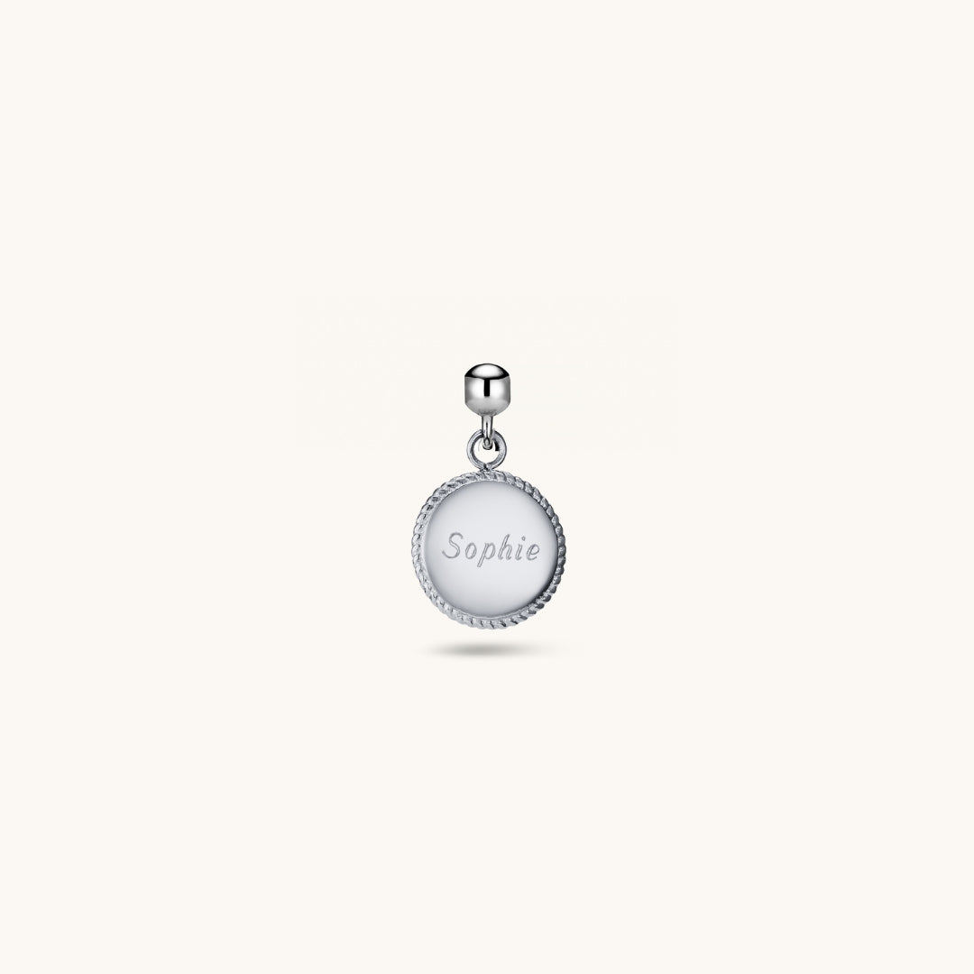 Pendentif Cercle Classique en Argent