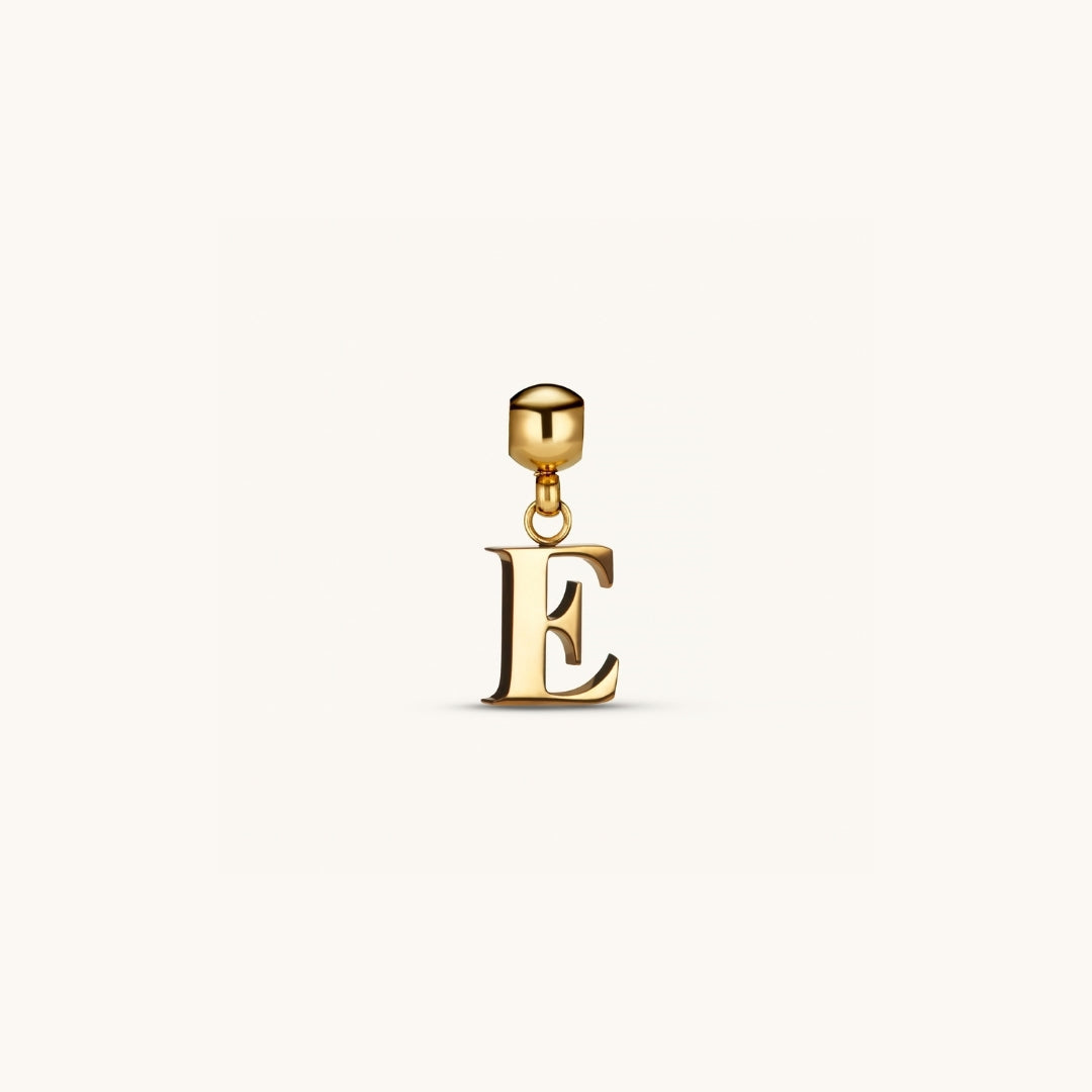 Pendentif Initiale E Classique en Or