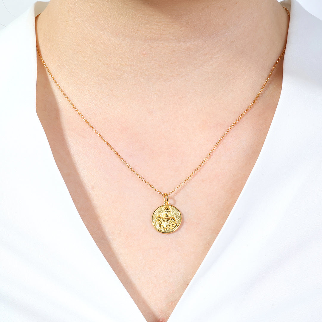 Collier Pendentif Déesse Grecque en Or