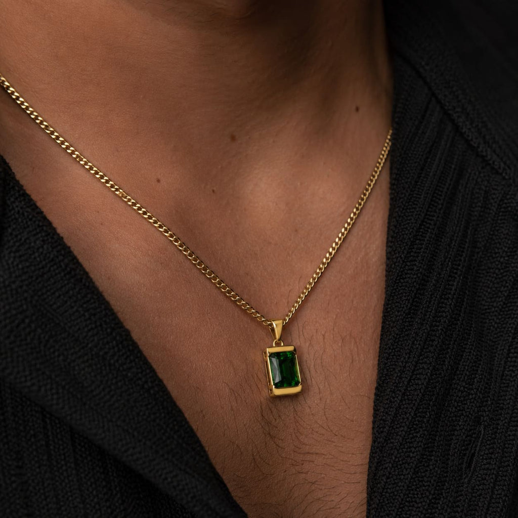 Apollo Green | Collier Iconique Avec Pierre Homme
