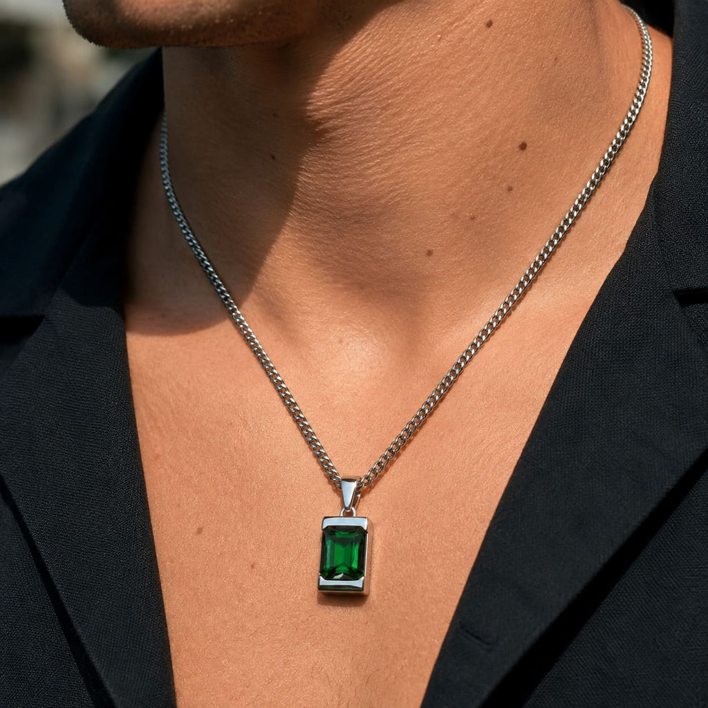 Apollo Green | Collier Iconique Avec Pierre Homme