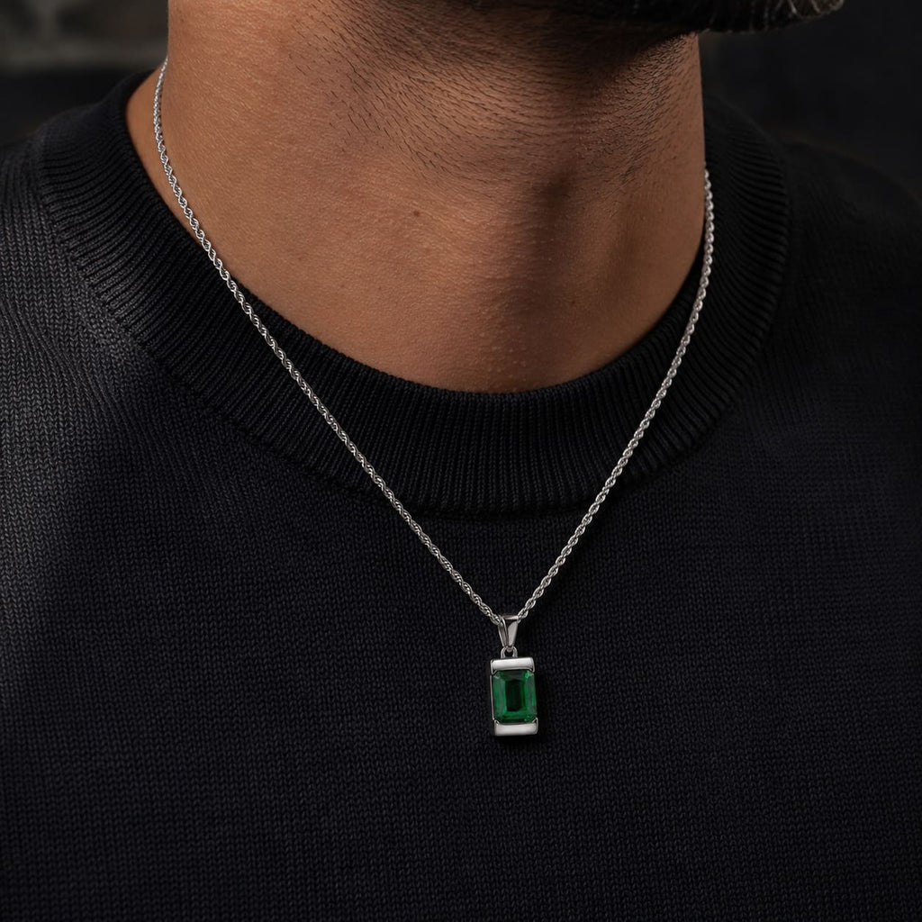 Apollo Green | Collier Iconique Avec Pierre Homme