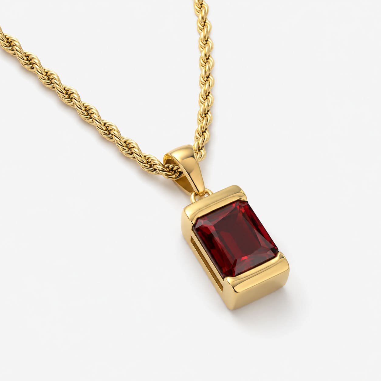 Apollo Red | Collier Iconique Avec Pierre Homme