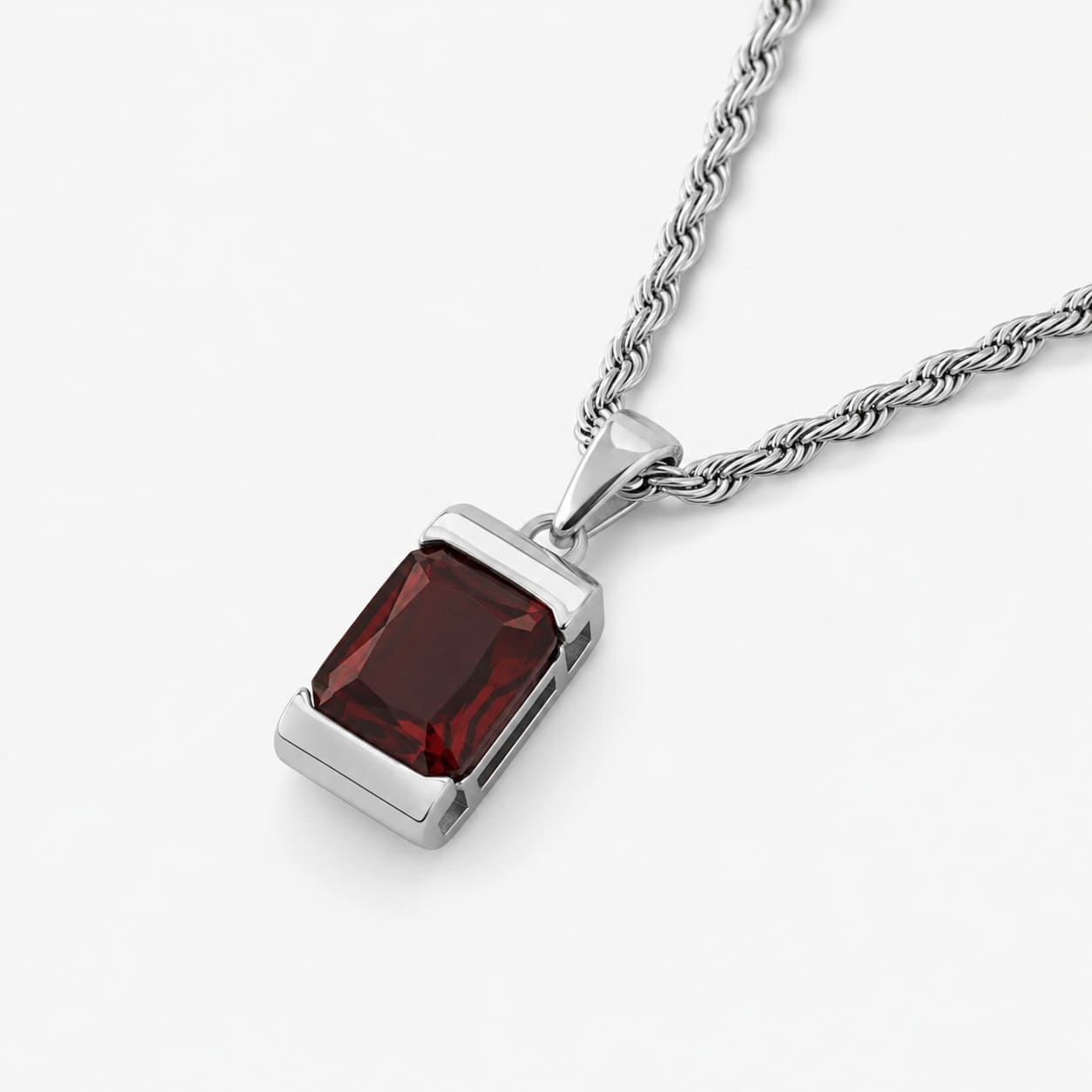 Apollo Red | Collier Iconique Avec Pierre Homme