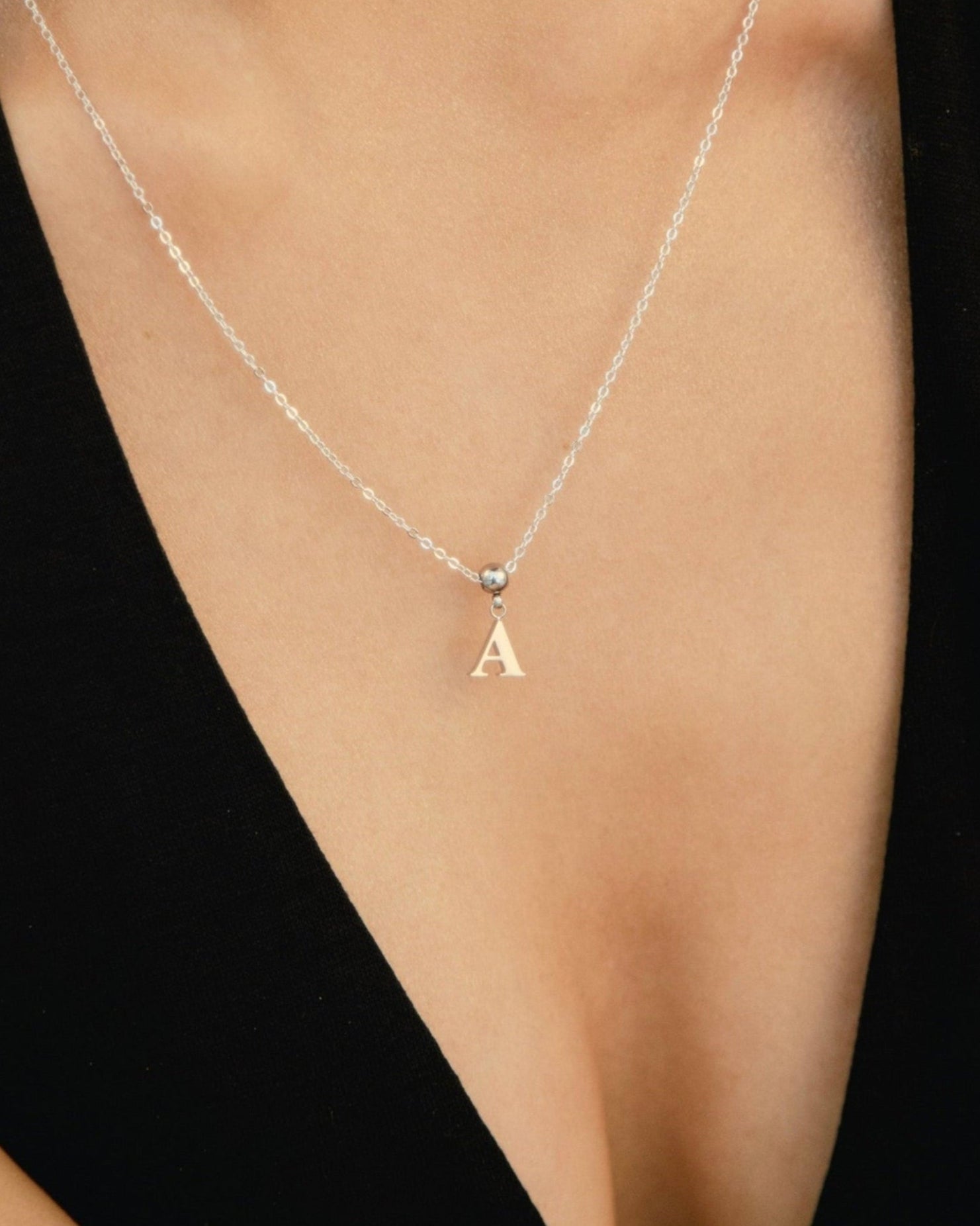 Pendentif Initiale I Classique en Argent