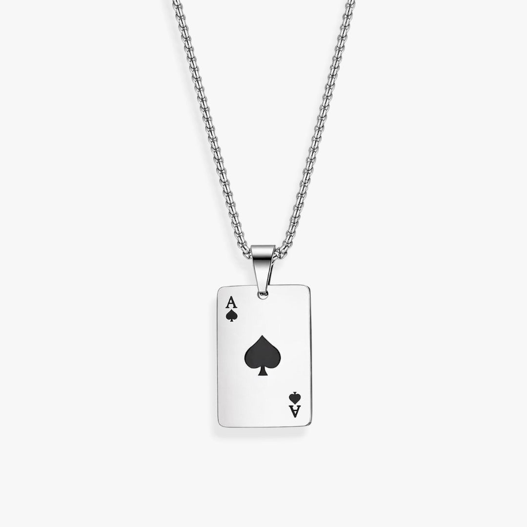 Ace | Collier Pendentif Carte Homme