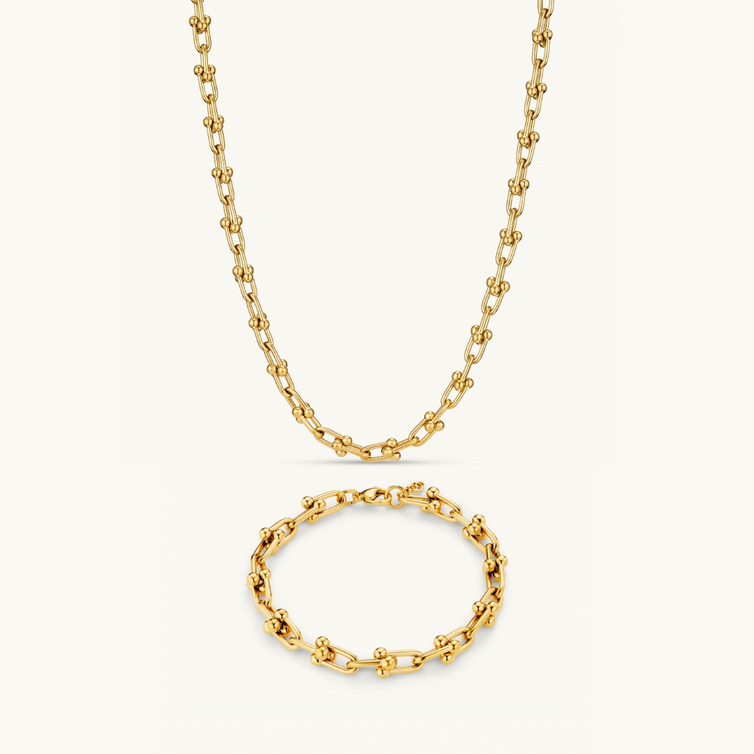 Parure Collier & Bracelet Allure en Or