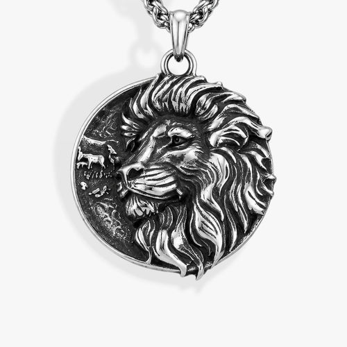 Alpha | Collier Pendentif Lion Homme