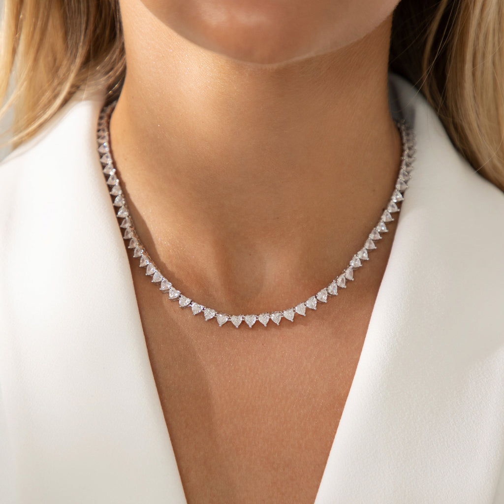 Collier Tennis Amore en Argent